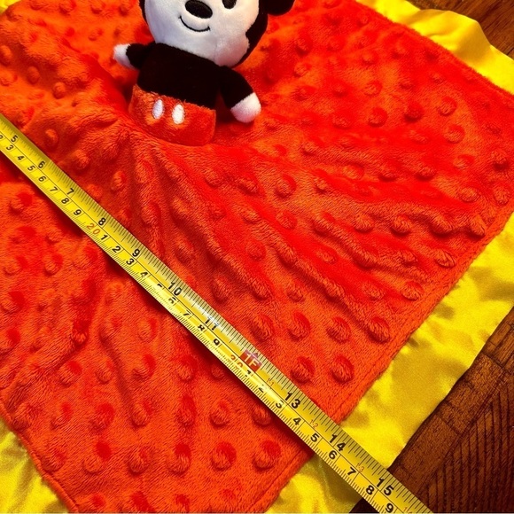 Hallmark Disney Itty Bittys Baby Mickey Mouse Plush Lovey Security Blanket. Soft - Picture 4 of 5